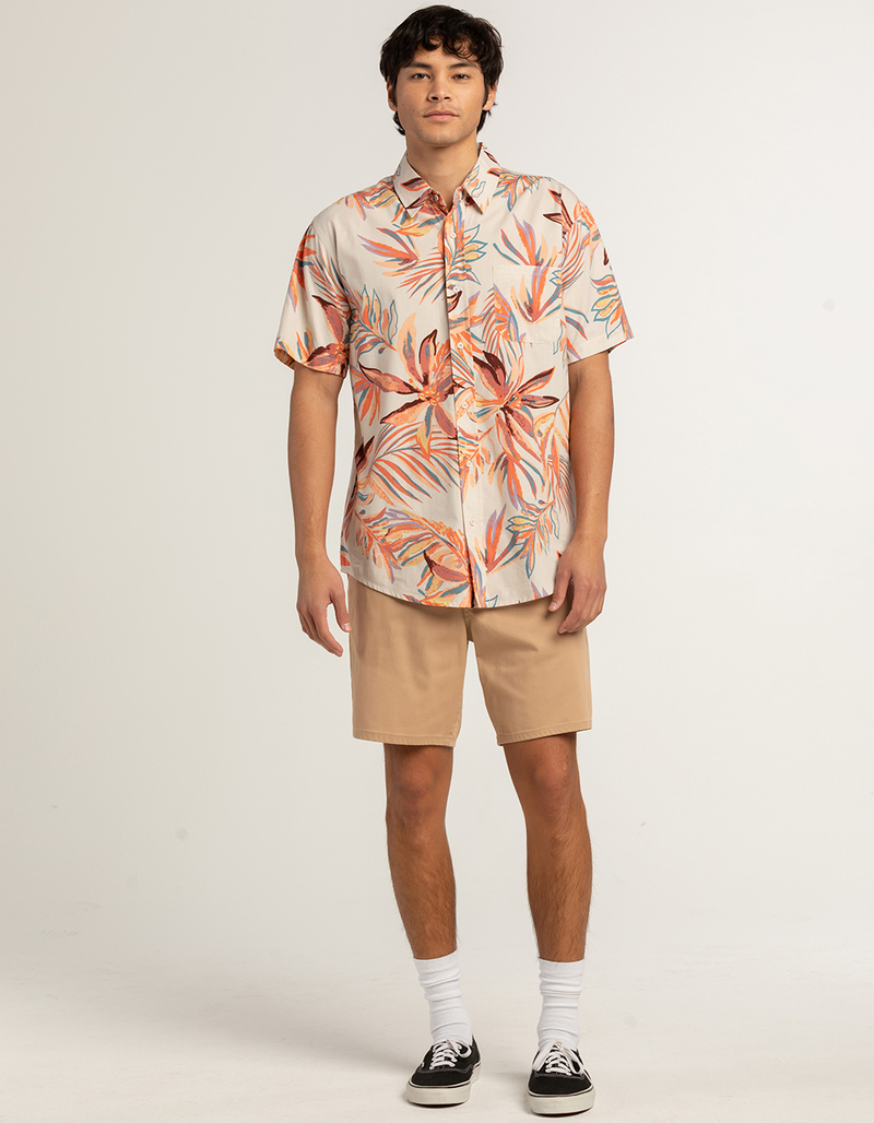 RSQ Mens Tropical Button Up Shirt image number 1