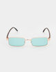 Rectangle Colored Lens Sunglasses image number 2