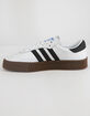 ADIDAS Sambarose White & Gum Womens Shoes image number 4