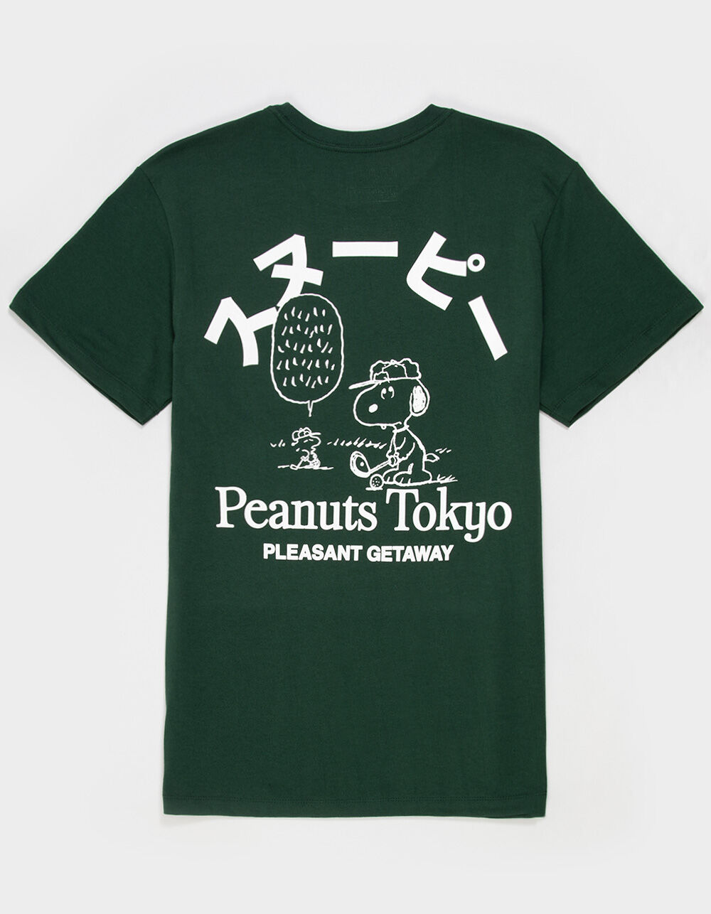 PLEASANT GETAWAY x Peanuts Golf Tokyo Mens Tee - FOREST - XL | Tillys