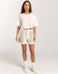 RVCA Call RVCA Half Relaxed Womens Crop Tee image number 2