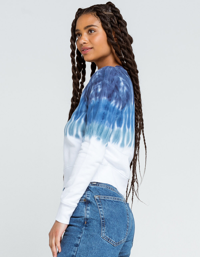 DICKIES Dip Dye Womens Crop Crew Sweatshirt image number 1