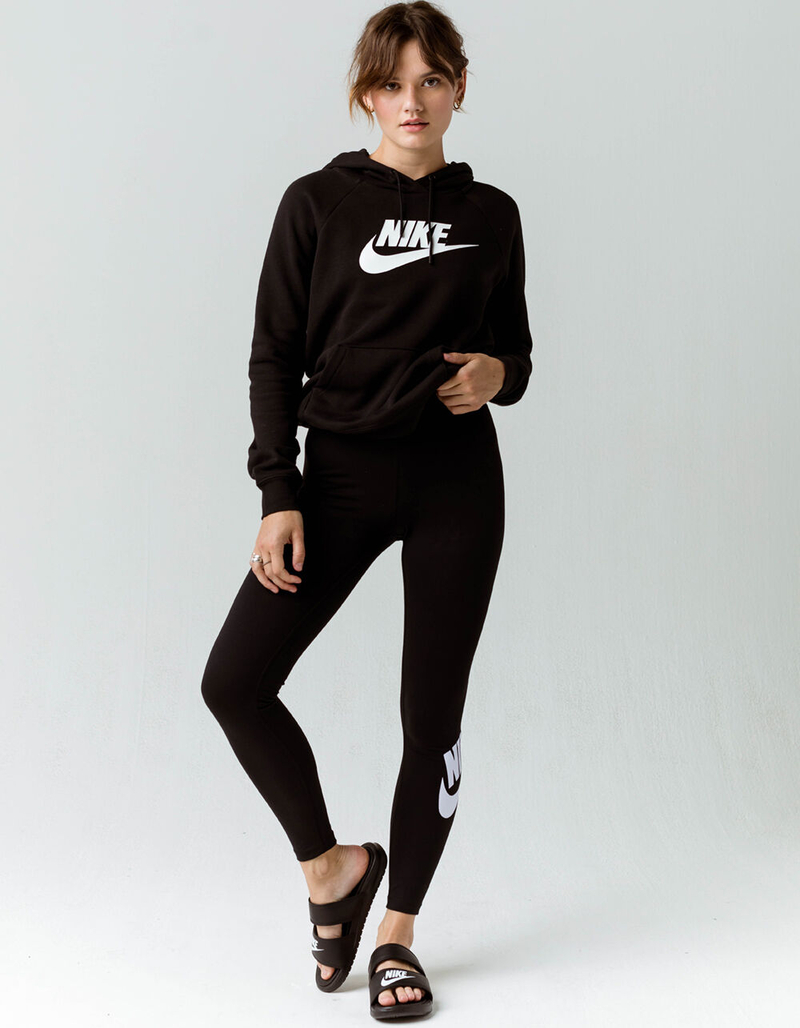 NIKE Sportswear Essential Womens Black High Rise Leggings image number 0