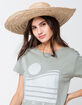ROXY For Your Beloved Womens Straw Sun Hat image number 3