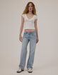RSQ Womens Low Rise Loose Straight Jeans image number 5