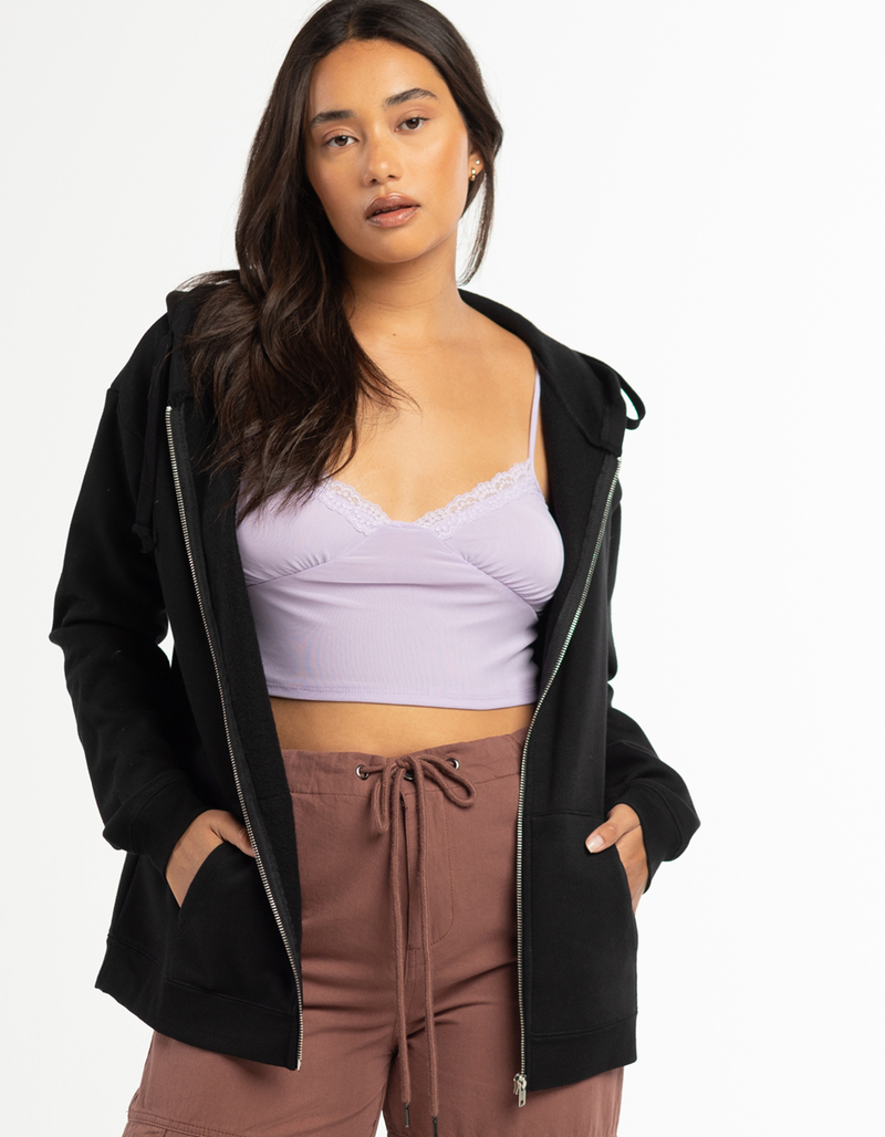 ***INACTIVE***FULL TILT Womens Oversized Zip-Up Hoodie image number 4