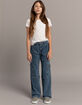 RSQ Girls Moto Cargo Wide Leg Jeans image number 1