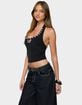 EDIKTED Coraline Button Cutout Halter Top image number 2