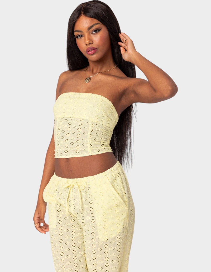 EDIKTED Lemon Lacey Cotton Corset image number 2