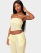 EDIKTED Lemon Lacey Cotton Corset image number 3