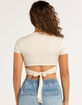 RSQ Womens Open Back Crop Top image number 6