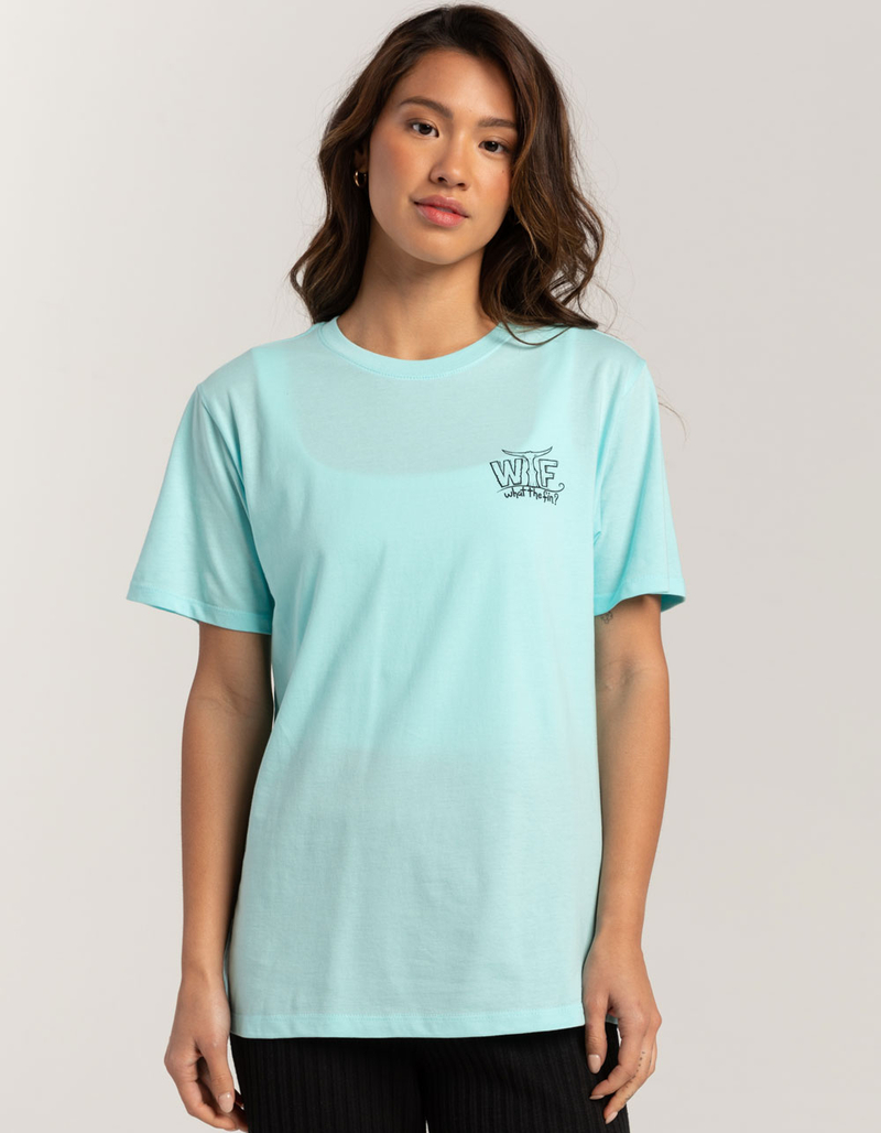 WHAT THE FIN Happy Hour Womens Tee AQUA Tillys