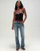 MISS ME Studded Ombre Cross Womens Tank Top image number 2