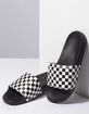 VANS Checkerboard White Mens Slide Sandals image number 4