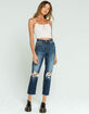 DAZE Womens High Rise Straight Jeans image number 1