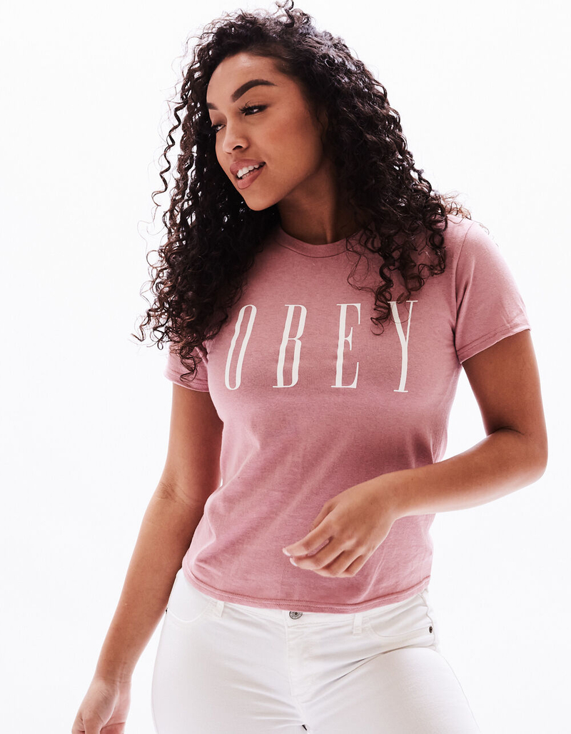 OBEY Statement Womens Tee image number 0