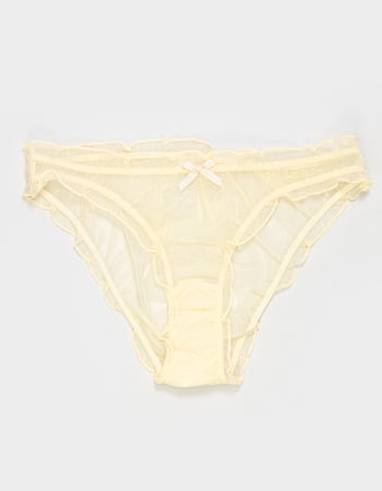 FULL TILT Mesh Dot Gingham Bow Bikini Panties Primary Image