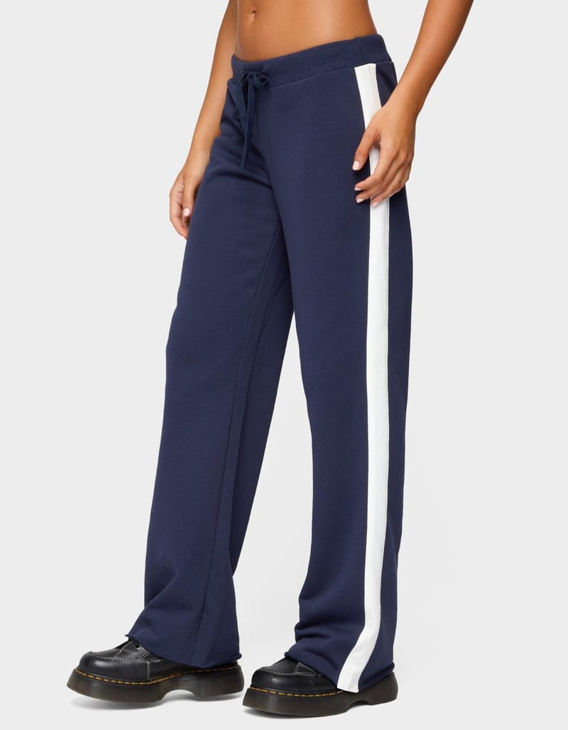 EDIKTED Baker Contrast Striped Sweatpants image number 1