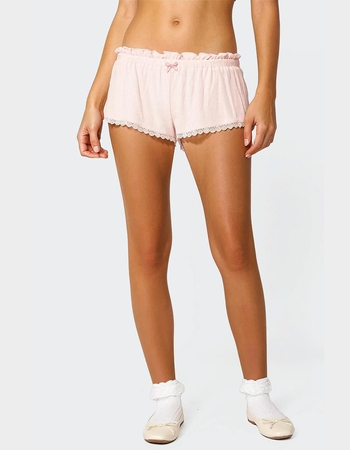 EDIKTED Dream Waffle Shorts Primary Image