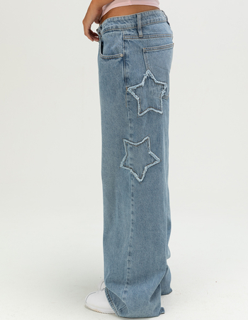 RSQ Womens Low Rise Star Baggy Jeans Alternative Image