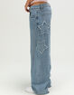 RSQ Womens Low Rise Star Baggy Jeans image number 2