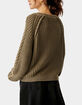 FREE PEOPLE Frankie Cable Knit Womens Sweater image number 4