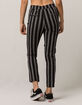 IVY & MAIN Stripe Black & White Womens Crop Pants image number 3