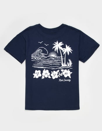 RIOT SOCIETY Hibiscus Beach Girls Tee Primary Image