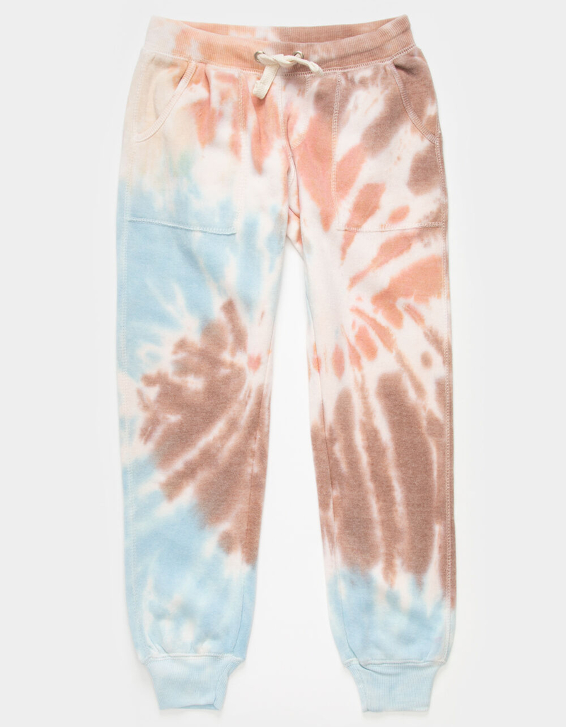 VINTAGE HAVANA Riviera Swirl Tie Dye Girls Jogger Sweatpants image number 0