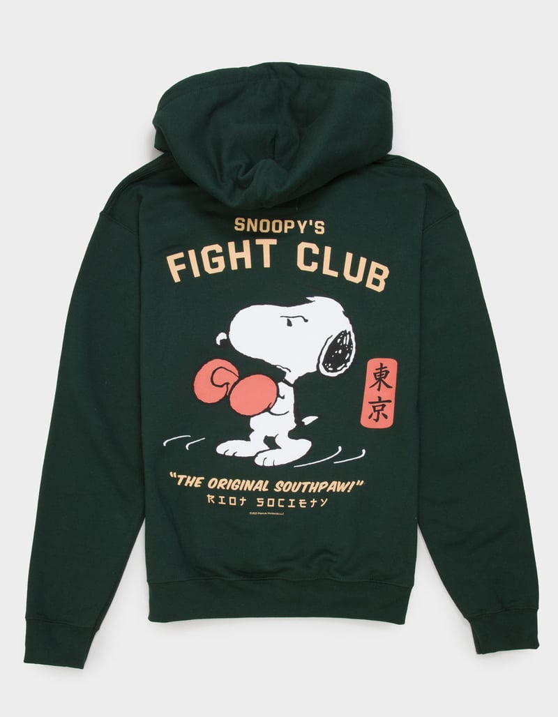 RIOT SOCIETY x Peanuts Snoopy's Fight Club Mens Hoodie image number 2