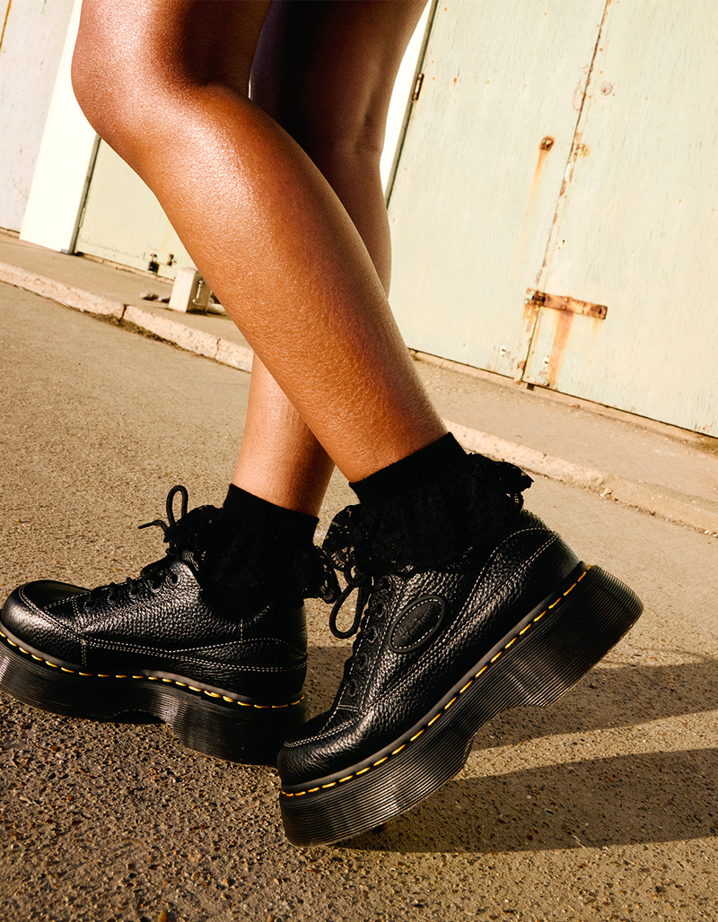 DR. MARTENS Buzz 5-Eye Womens Milled Nappa Leather Shoes image number 8