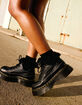 DR. MARTENS Buzz 5-Eye Womens Milled Nappa Leather Shoes image number 9