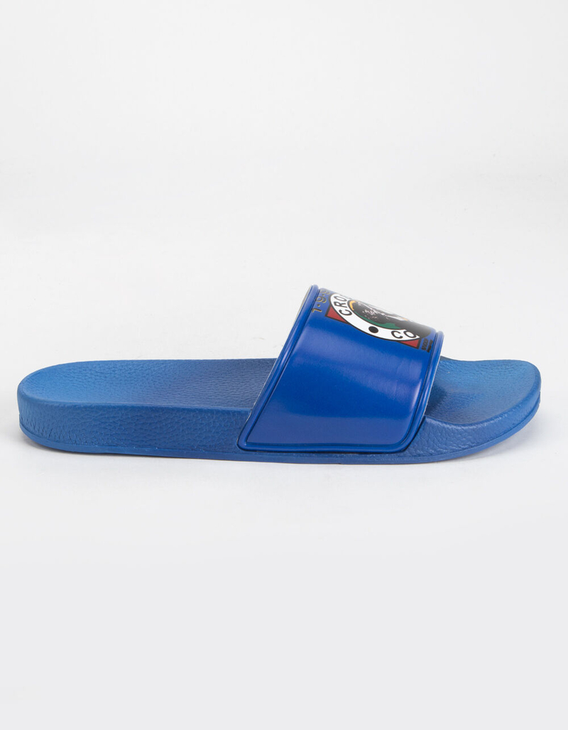 CROSS COLOURS Snoop Dogg Mens Blue Slide Sandals image number 1