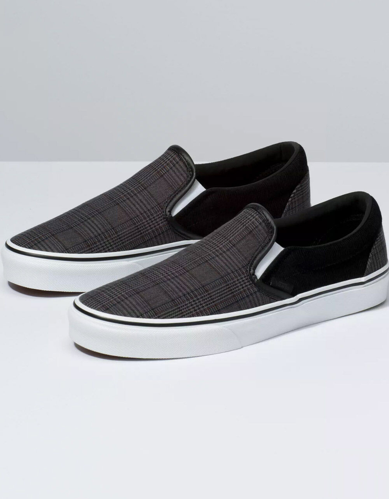 VANS Suiting Black & True White Slip-On Shoes image number 1