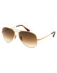 RAY-BAN RB3689 Aviator Gold & Light Brown Gradient Sunglasses image number 1