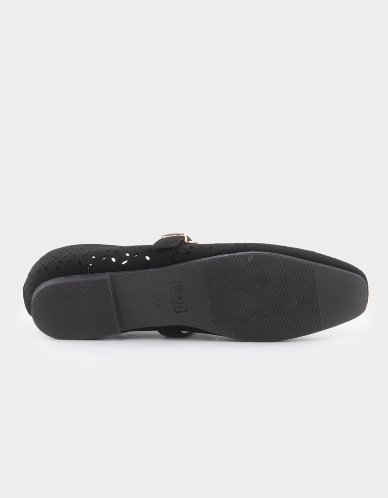 TOP MODA Linda Womens Perforated Mary Jane Shoes image number 2