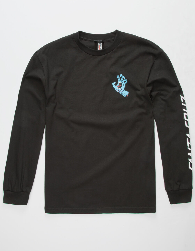 SANTA CRUZ Screaming Hand Black Mens T-Shirt image number 2