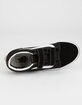 VANS Old Skool V Juniors Black & True White Velcro Shoes image number 3