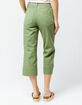 SKY AND SPARROW Twill Crop Womens Wide Leg Pants image number 3
