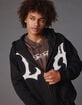 SAME GANG LA Grunge Mens Zip-Up Hoodie image number 1