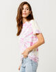 FULL TILT Tie Dye Womens Boyfriend Tee image number 2