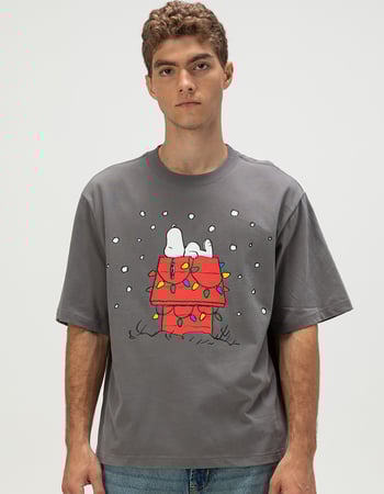 RSQ x Peanuts Snoopy's Doghouse Mens Boxy Tee Primary Image
