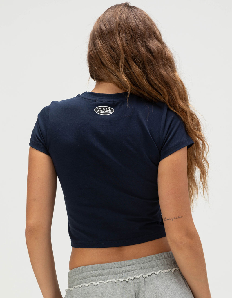 VON DUTCH Graphic Womens Baby Tee image number 3