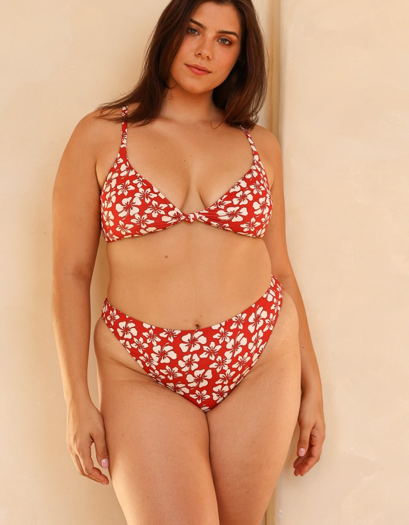 DIPPIN' DAISY'S Zen Knotted Triangle Bikini Top image number 3
