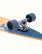 RETROSPEC Zed Navy Paisley 41" Pintail Longboard Skateboard image number 4