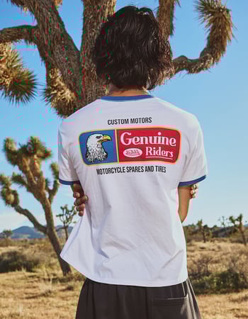 VON DUTCH Genuine Riders Mens Ringer Tee Primary Image