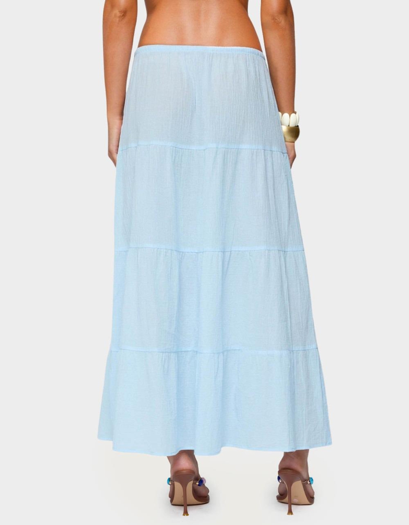 EDIKTED Kaila Cotton Tiered Maxi Skirt image number 2