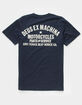 DEUS EX MACHINA Venice Address Mens Navy T-Shirt image number 1