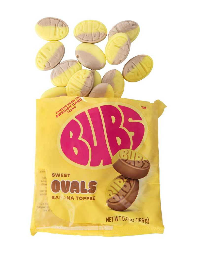 BUBS Sweet Ovals Banana Toffee Candy image number 1