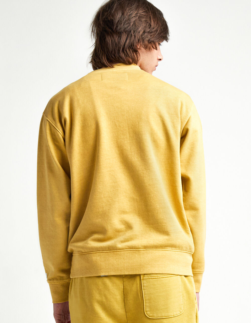 RSQ Premium Mens Pale Yellow Crewneck Sweatshirt image number 3